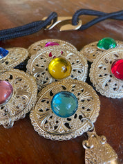 Boho Multi-Colored Jewel Belt