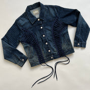 00s Lace up denim jacket