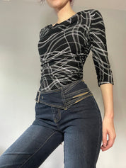 CYBER COWL NECK