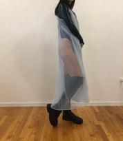 Baby blue tulle slip XL