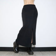 Slinky Black Maxi Skirt (S-M) 