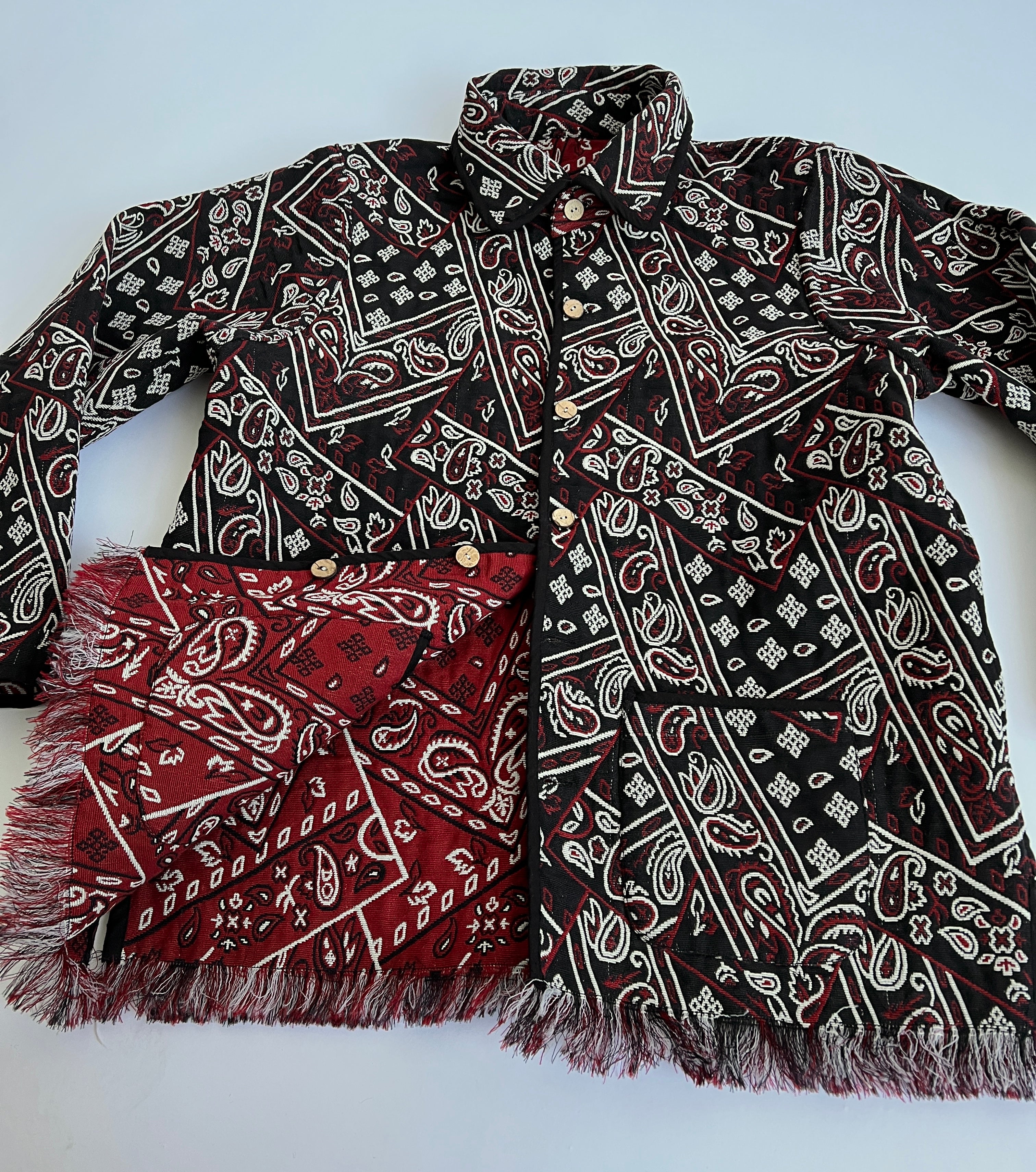 Handmade reversible bandana jacket