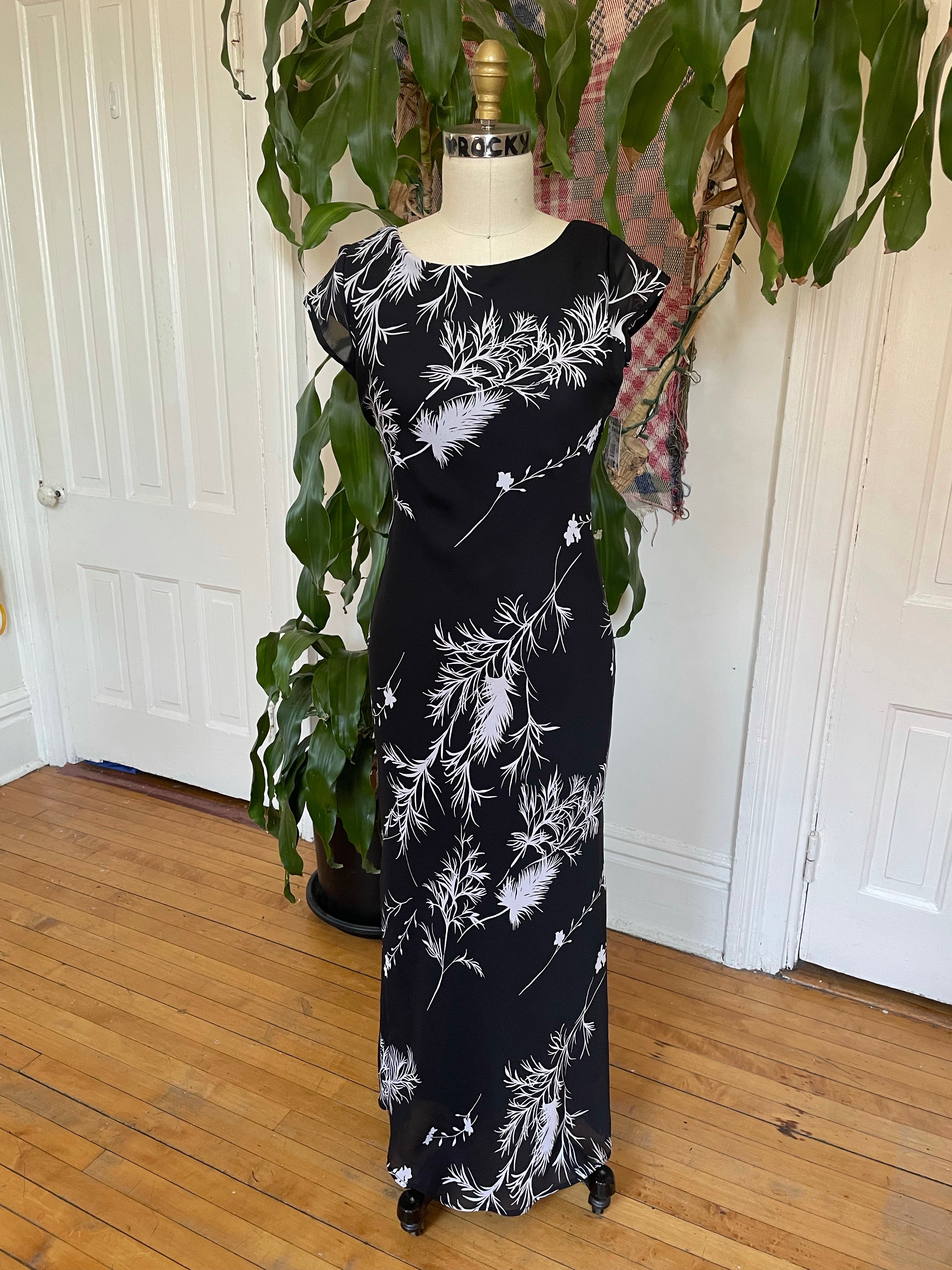 Black & White Floral Dress
