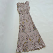 silk floral maxi dress