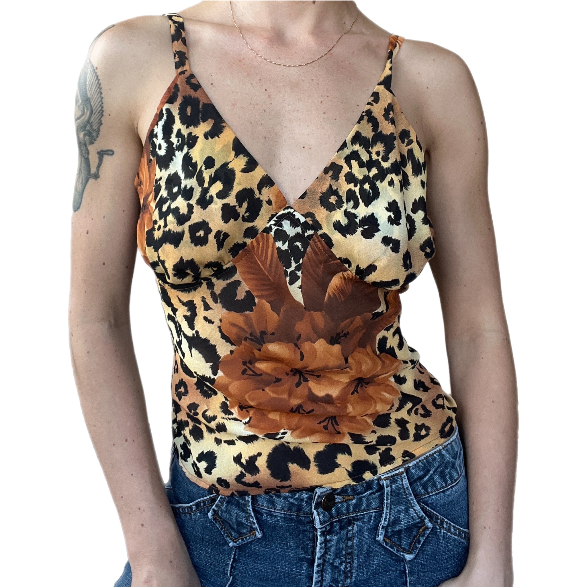 90s deadstock cheetah cami