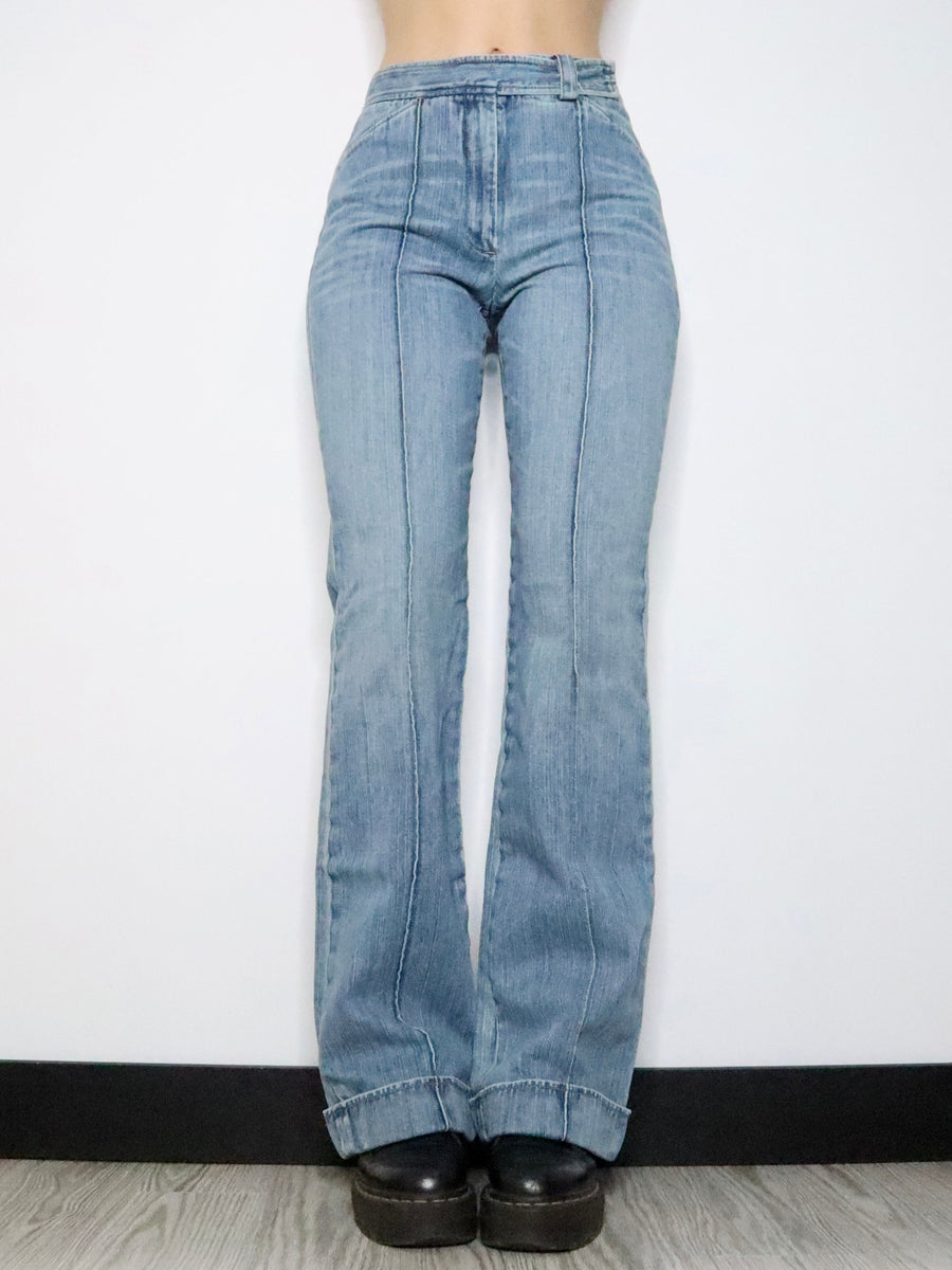 DKNY High Waisted Flare Jeans