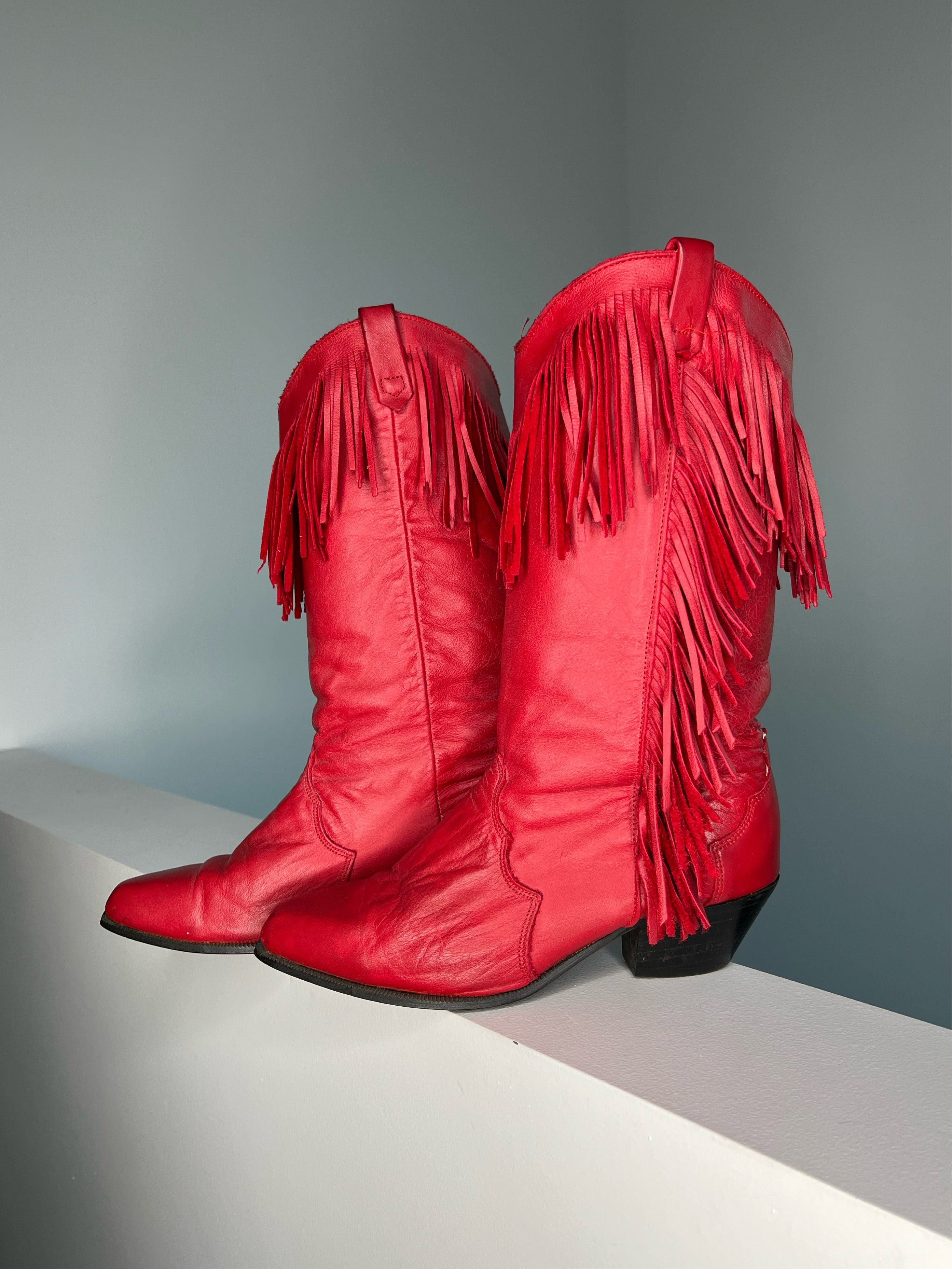Fringe Cowboy Boots