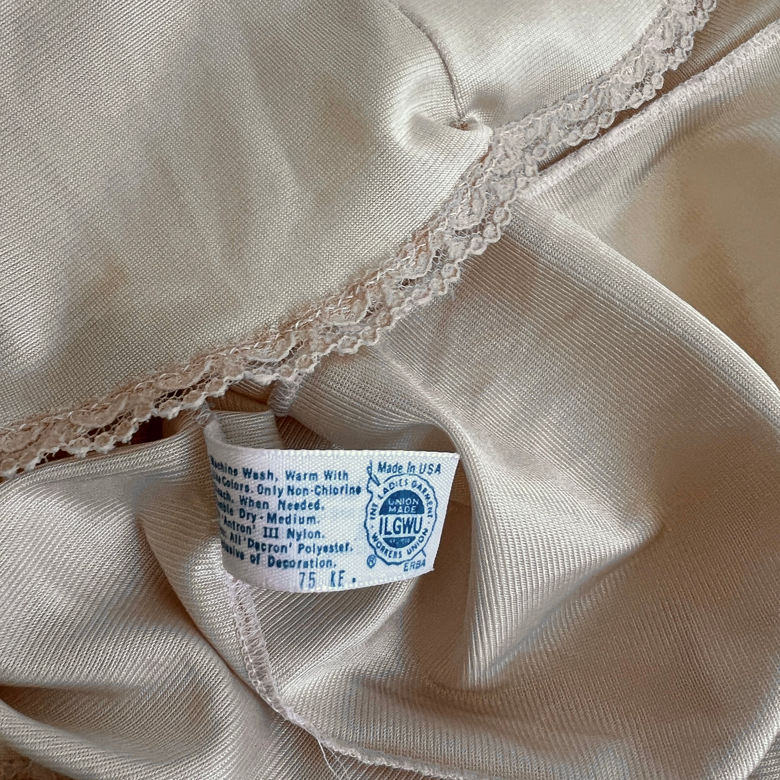 80s ivory satin cami (L)