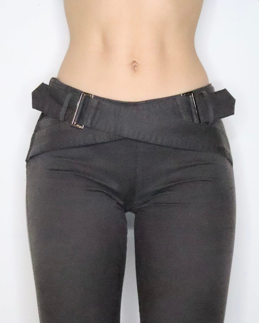 Gray Belted Pants (Small) 