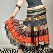 Patchwork Midi Skirt + Mini Dress