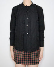 Gothic Lolita Black Blouse (Medium)