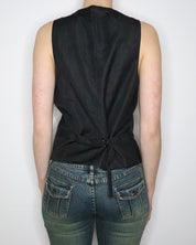 Black Waistcoat Vest (Large) 