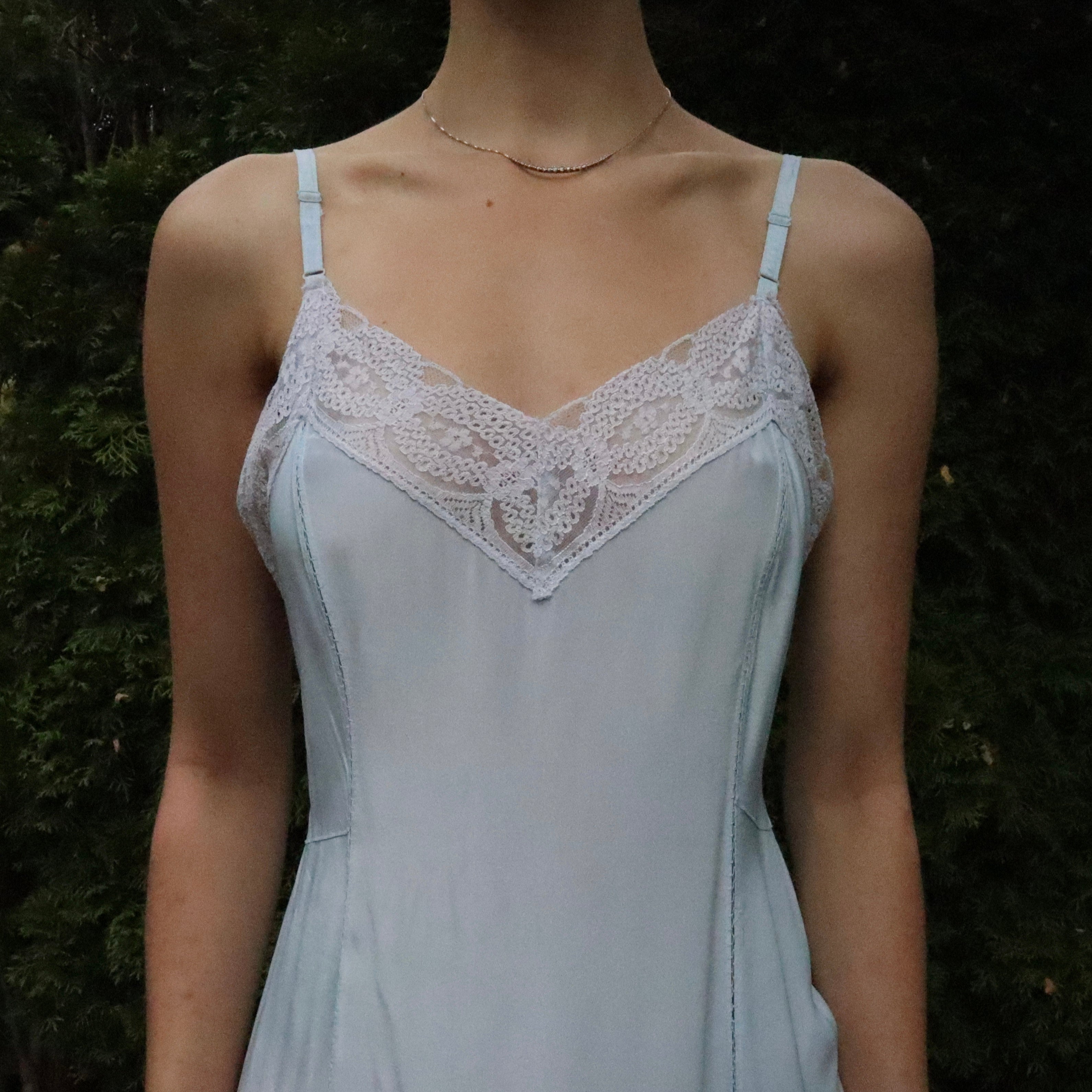 Antique Pale Blue Slip (M-L)