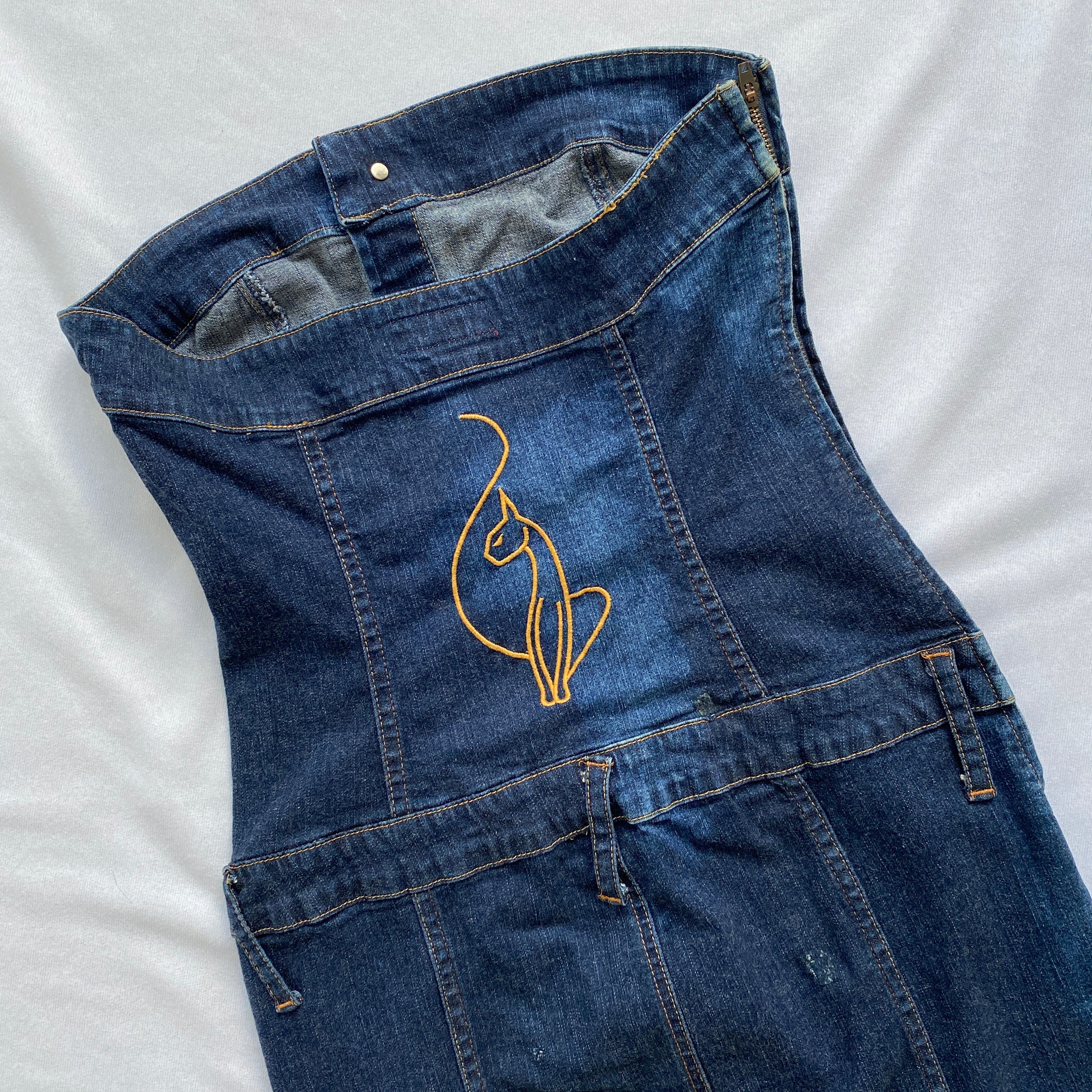 Baby Phat denim tube dress – Holy Thrift Baby Phat denim tube dress – Holy Thrift