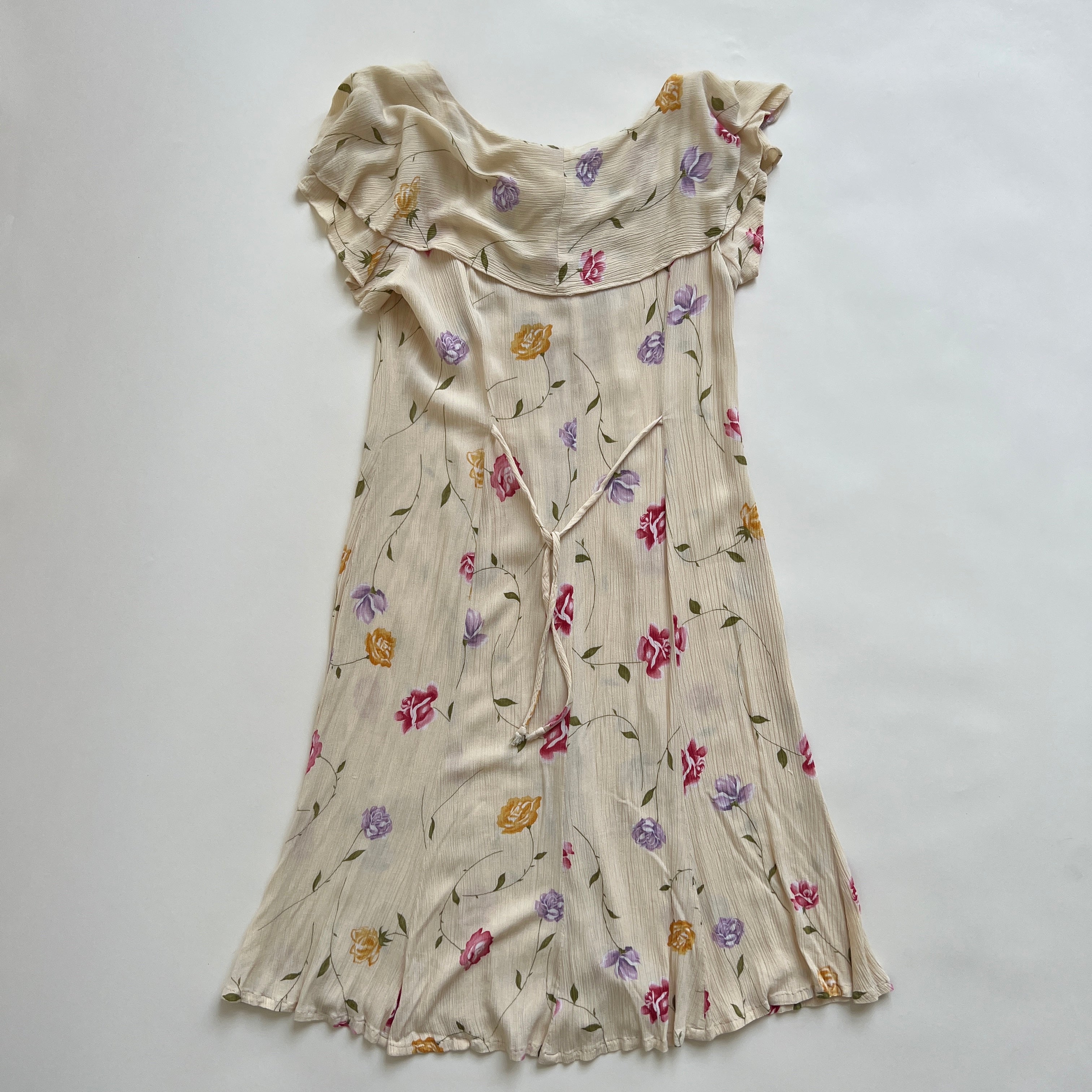 Vintage floral midi dress