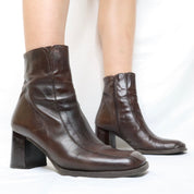 Italian Brown Ankle Boots (7.5 US/39 EU)