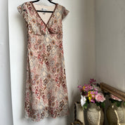 Boho floral midi dress