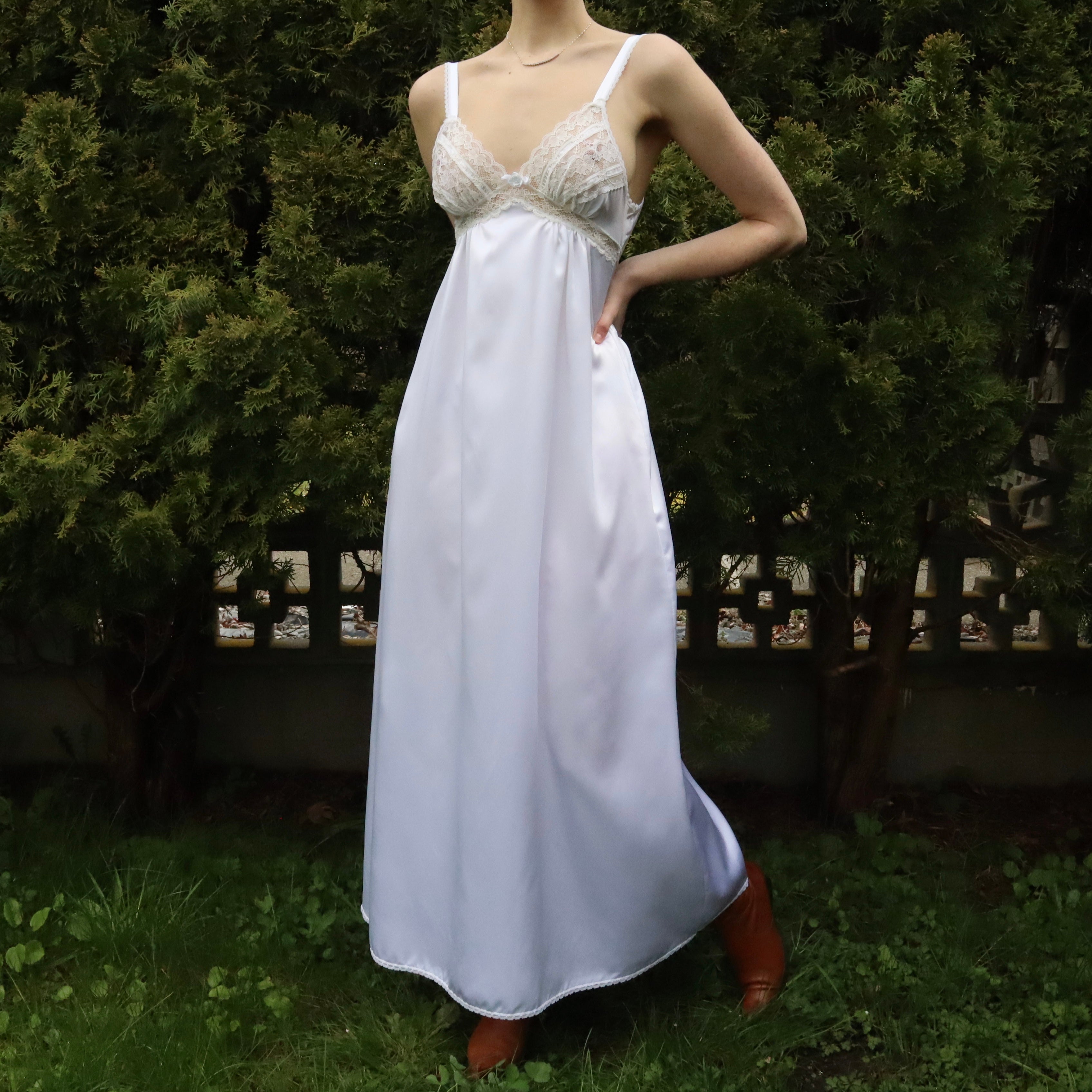 Dior White Satin Slip (Small)
