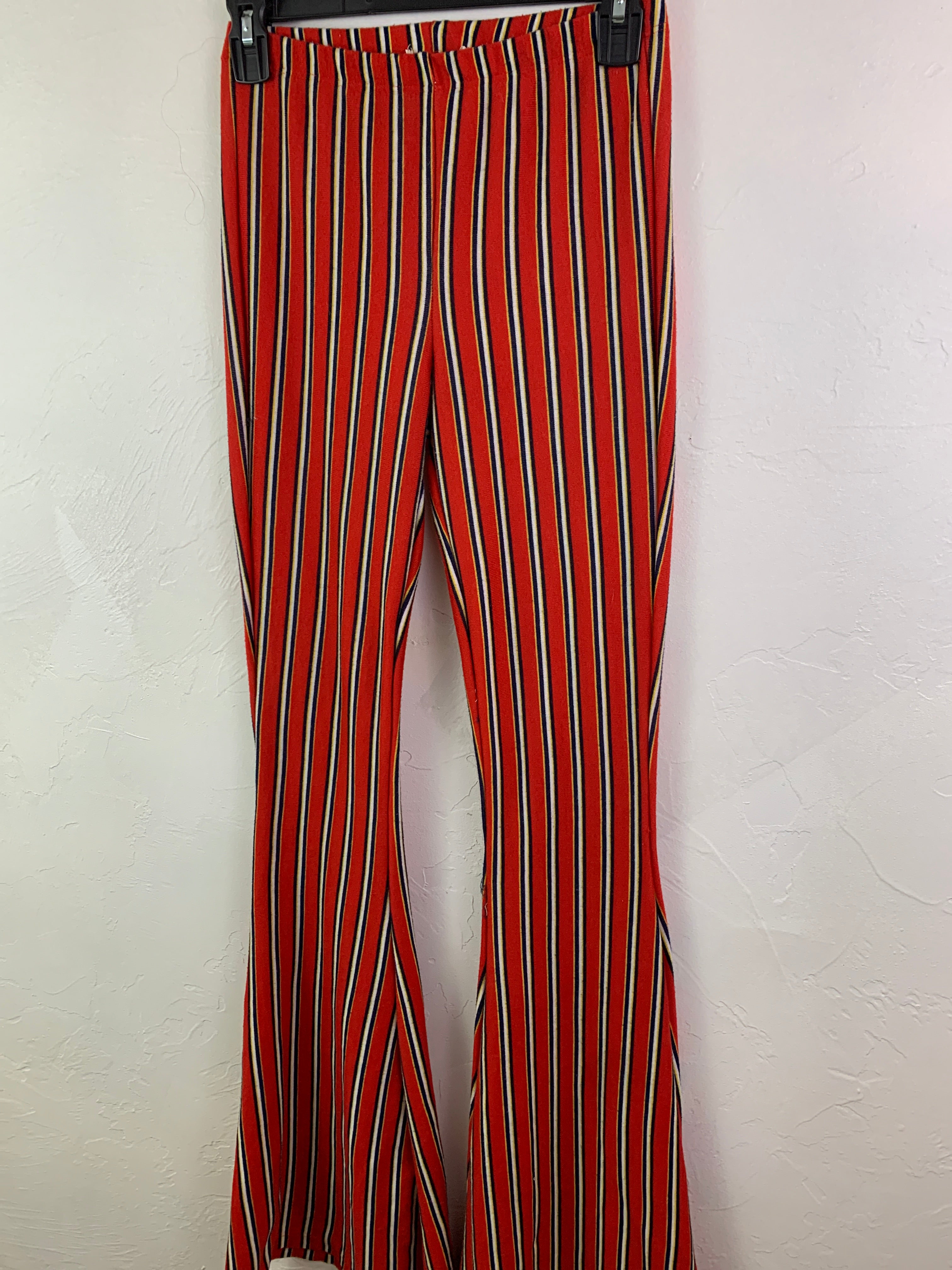 Stripped stretch flair jeans
