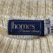 Waffle cream sweater
