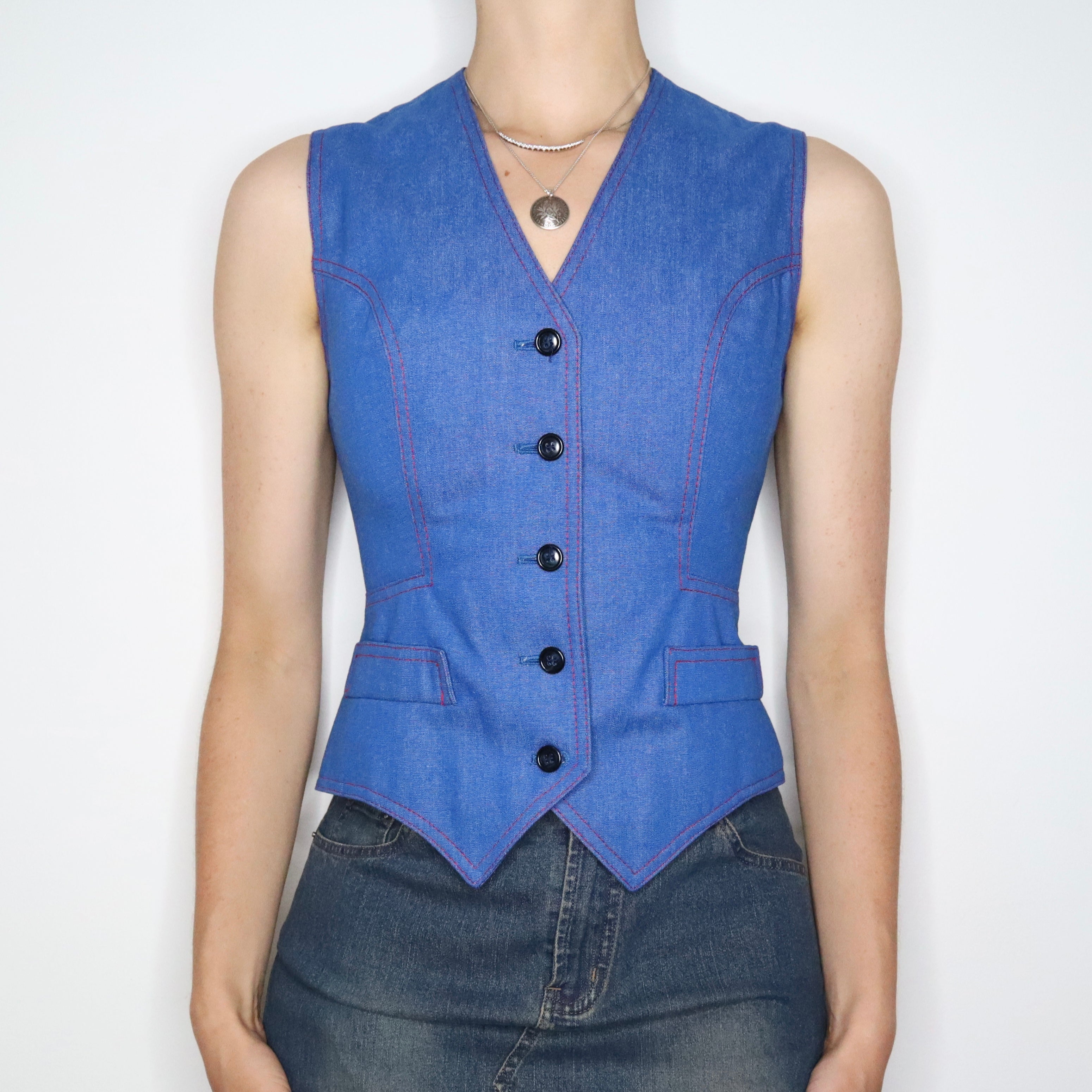 70s Denim Vest (S)