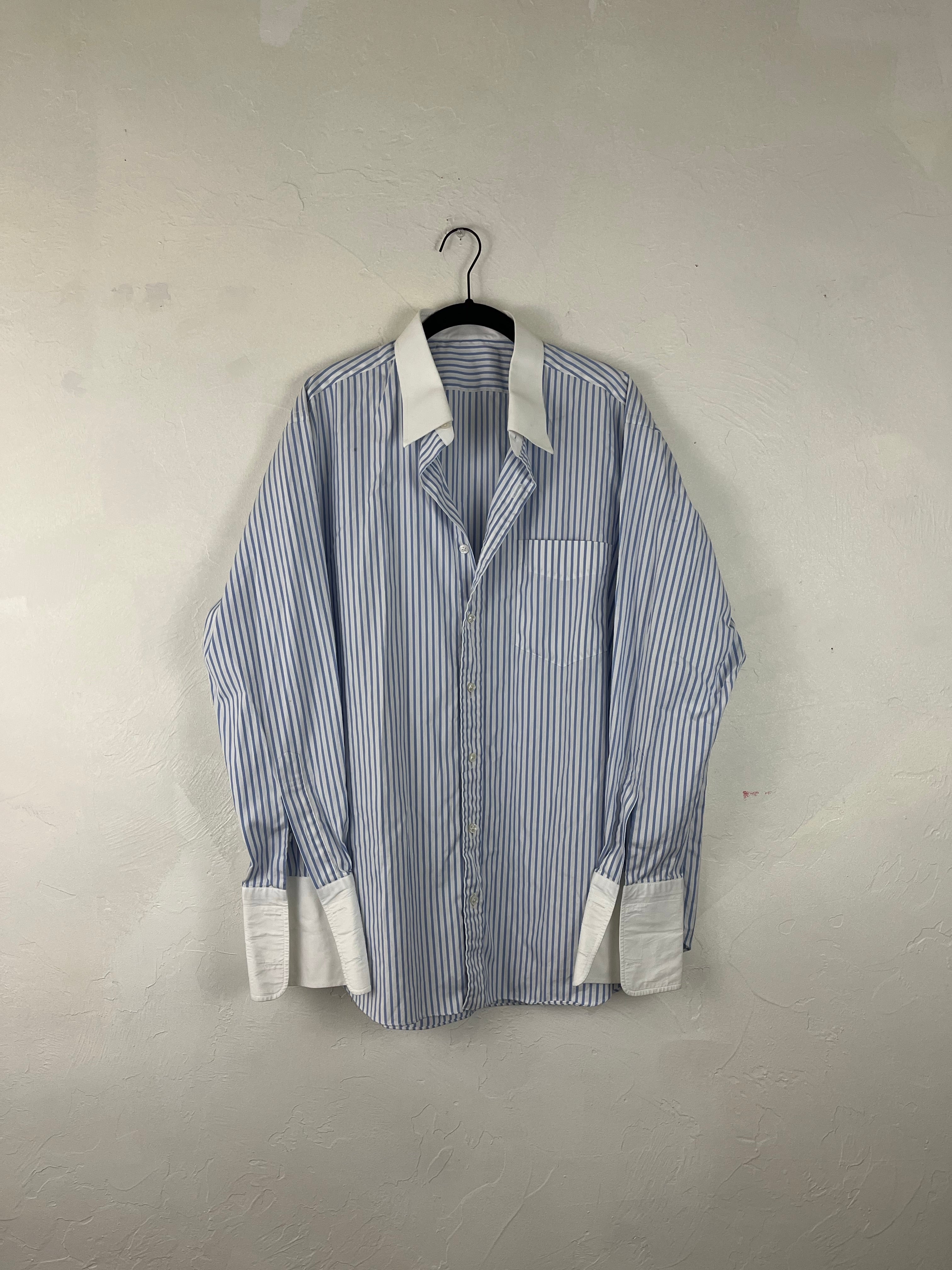 Pinstripe button up 2XL