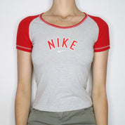 Sporty Nike Baseball Baby Tee (Small)