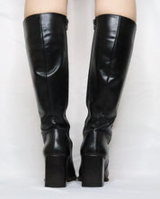 Black Knee High Boots (7 US/37 EU)