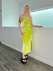 Vintage Velvet Midi Dress