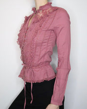 Dusty Rose Blouse (S-M) 