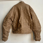 scrunched leather jacket