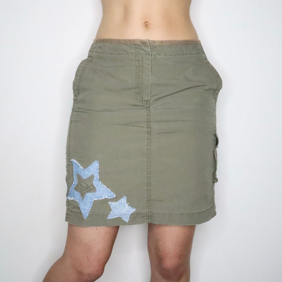 Khaki Green Cargo Skirt (S-M)