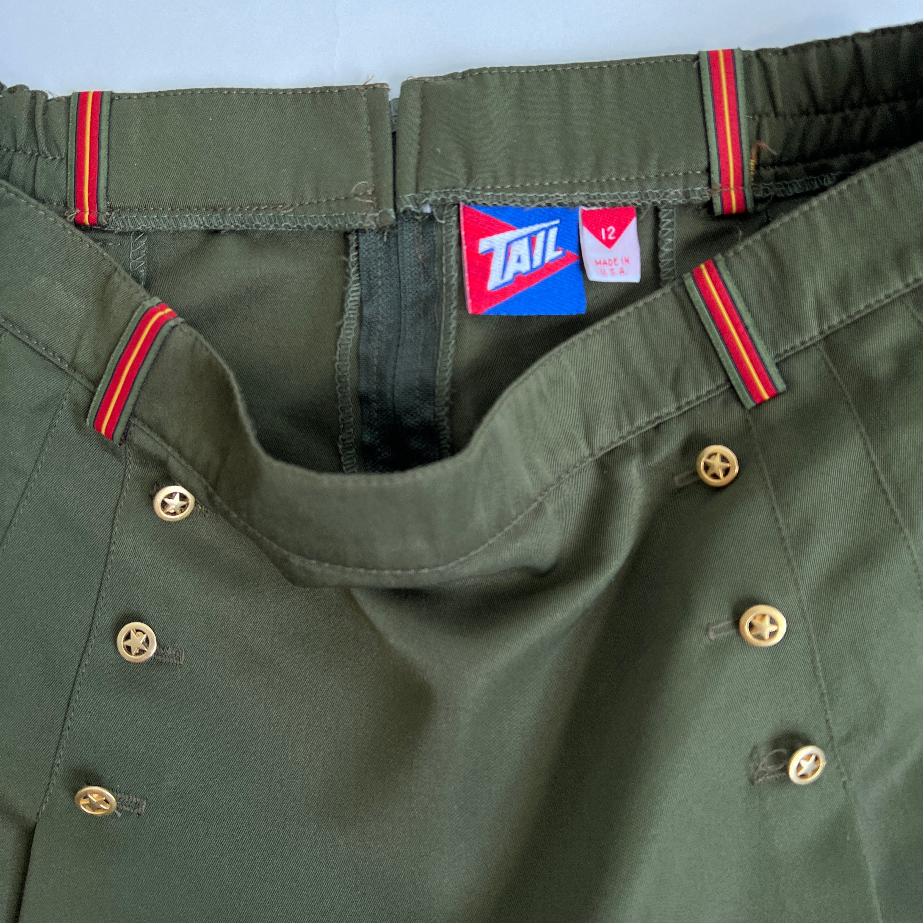 90s army mini skirt L
