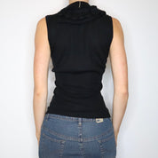 Black Sleeveless Knit Top (Small) 