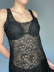skull crochet dress