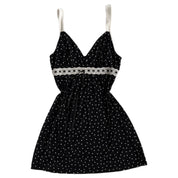 b&w polka dot slip