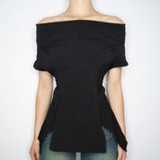 Rick Owens Black Structured Top (Medium)