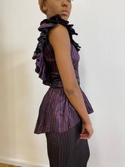 Ruffle neck two piece