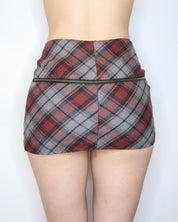 Plaid Mini Skirt (XS) 