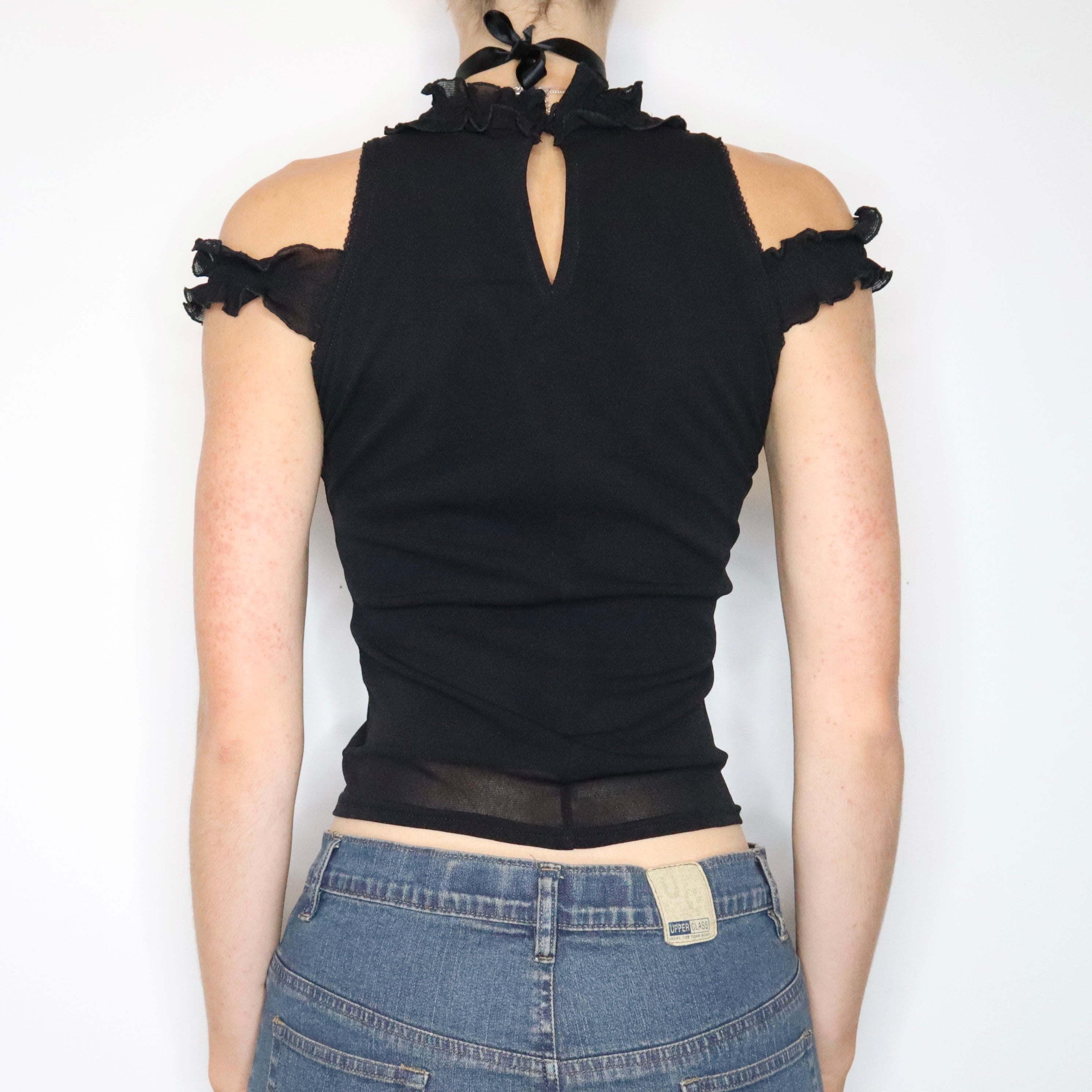 French Mesh Blouse (Small) 