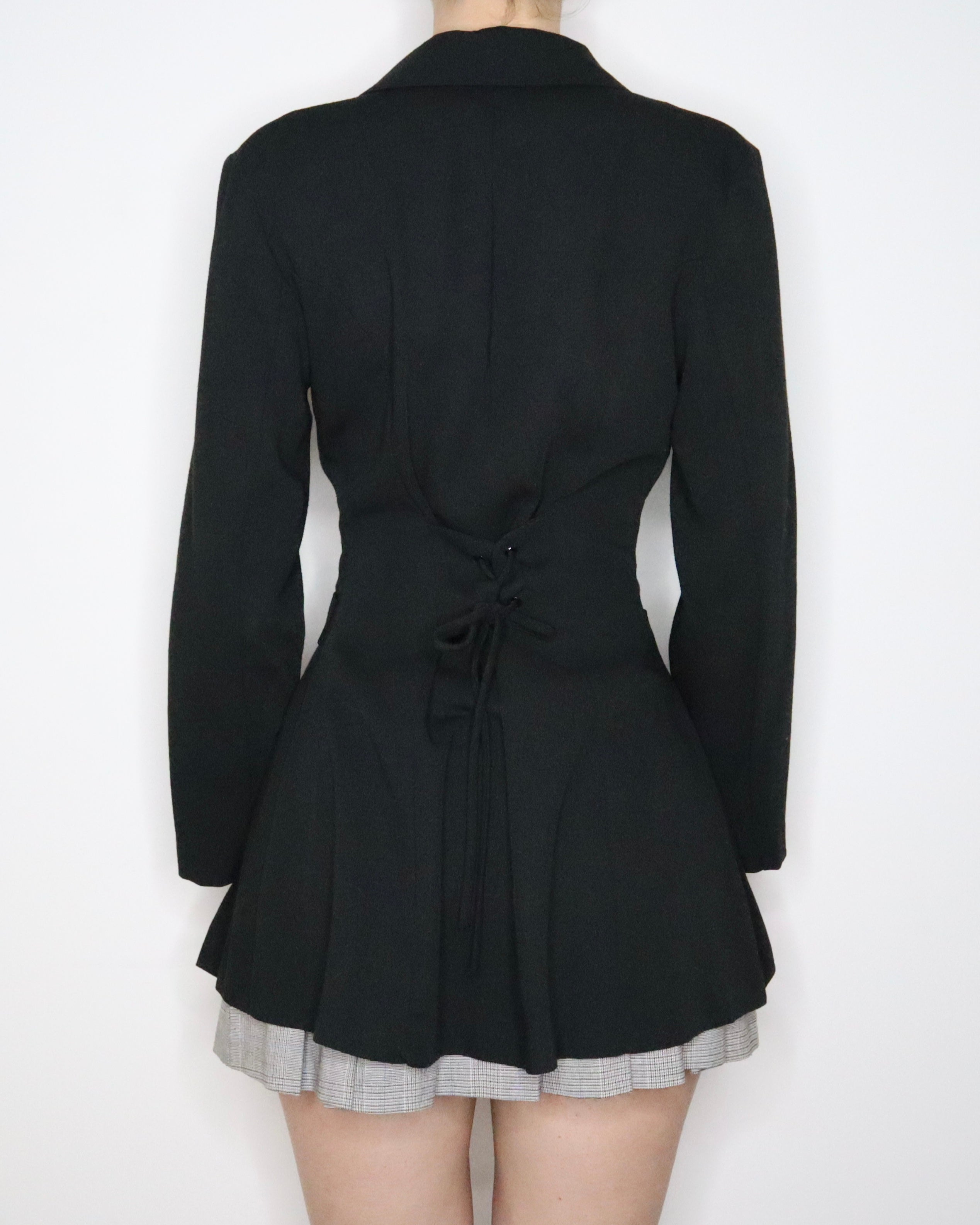 Black Blazer Blouse (S-M) 