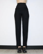 Black High Waisted Pants (XS-S) 