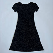 90s slinky glitter dress