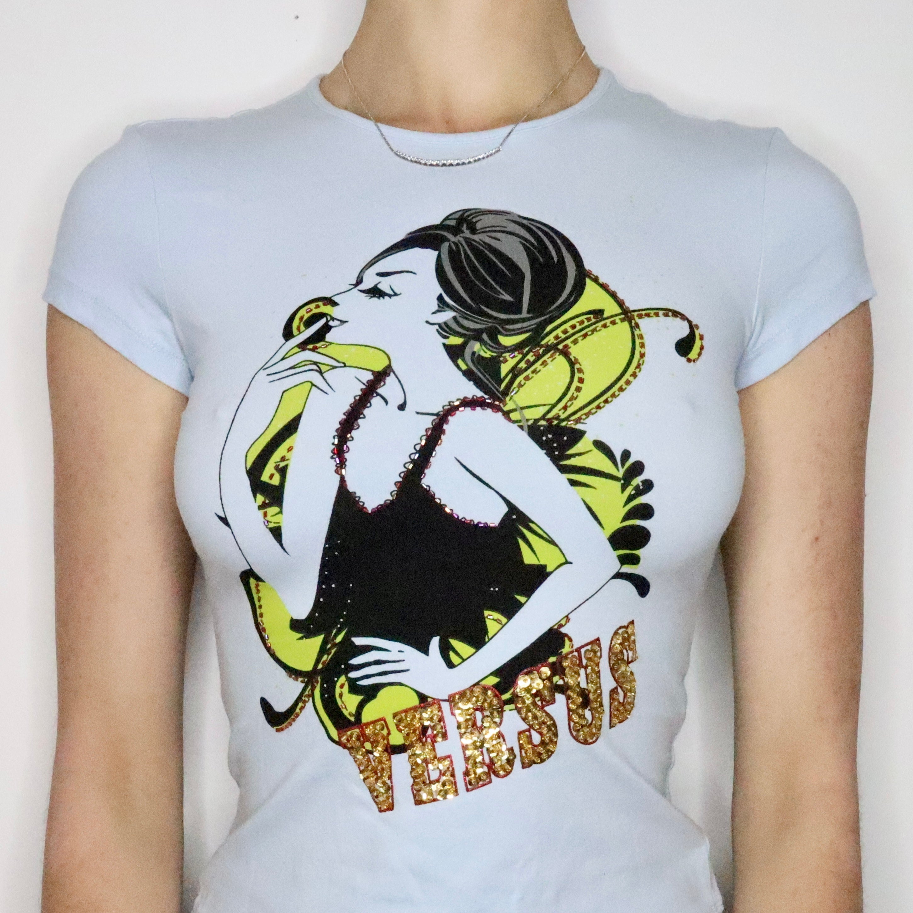 Versace Graphic Baby Tee (XS-S)