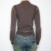 Miss Sixty Brown Zip-Up (Medium)