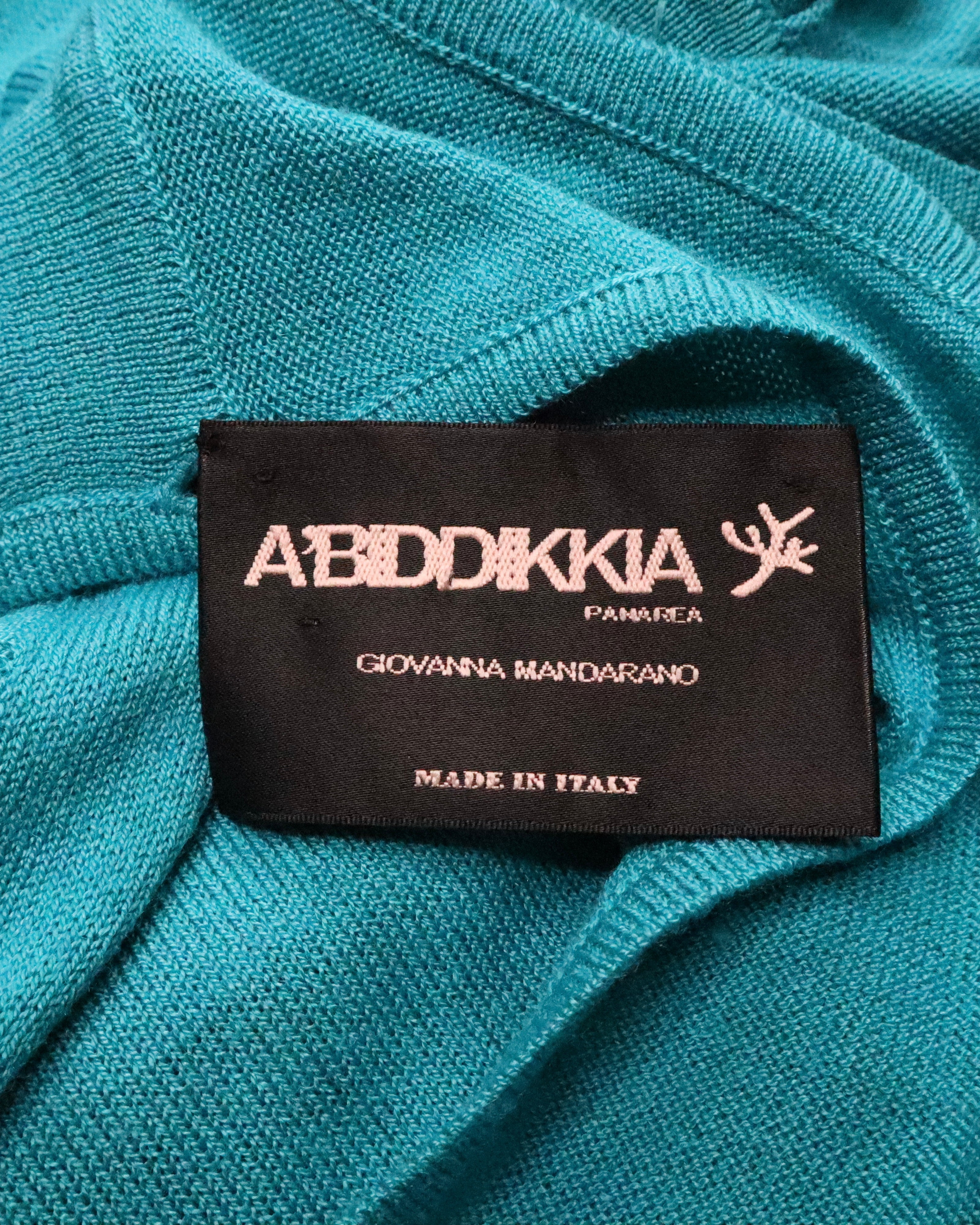 Italian Teal Knit Top (Large) 