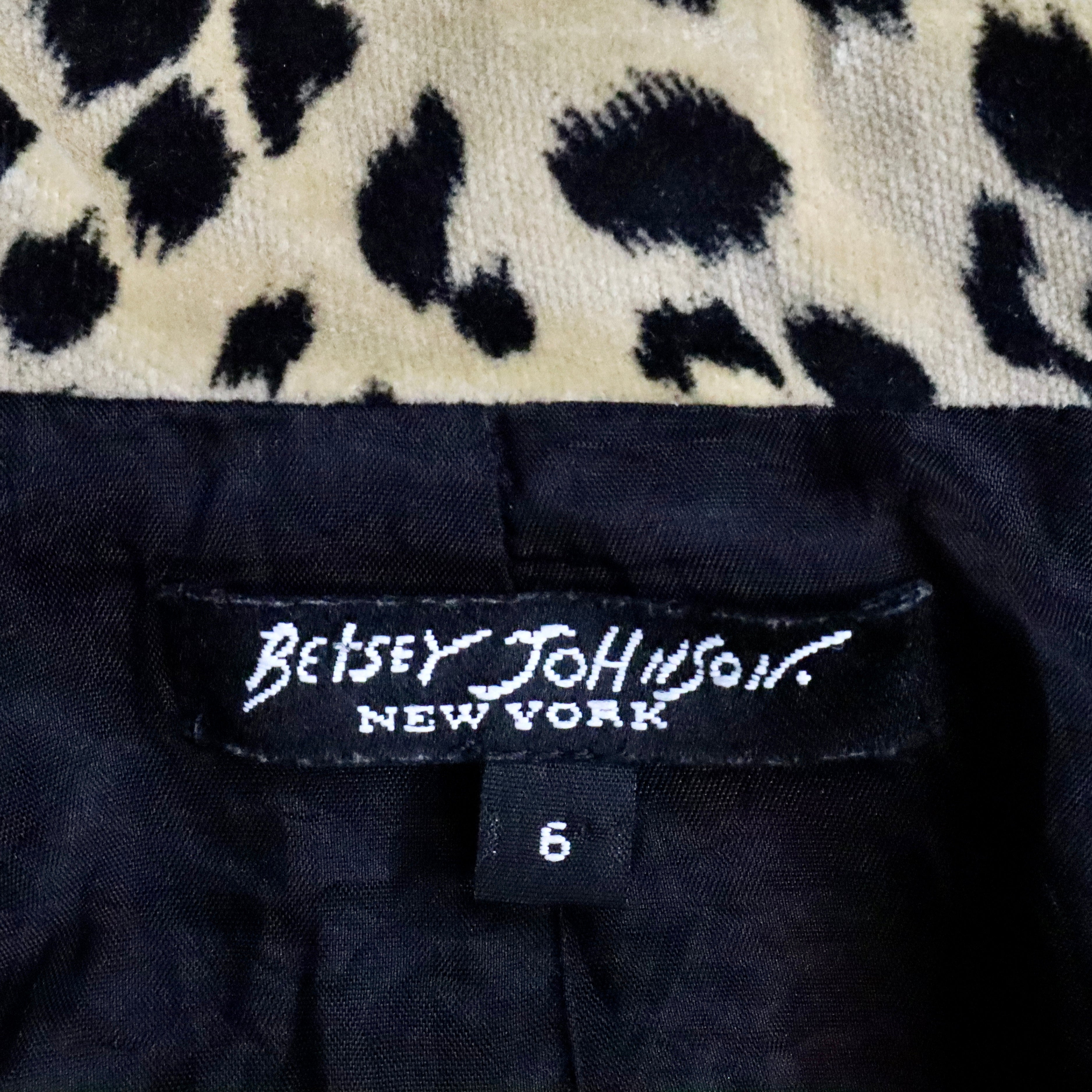 Betsey Johnson Cheetah Print Blazer (S-M)