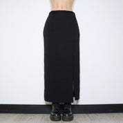 Slinky Black Maxi Skirt (S-M) 