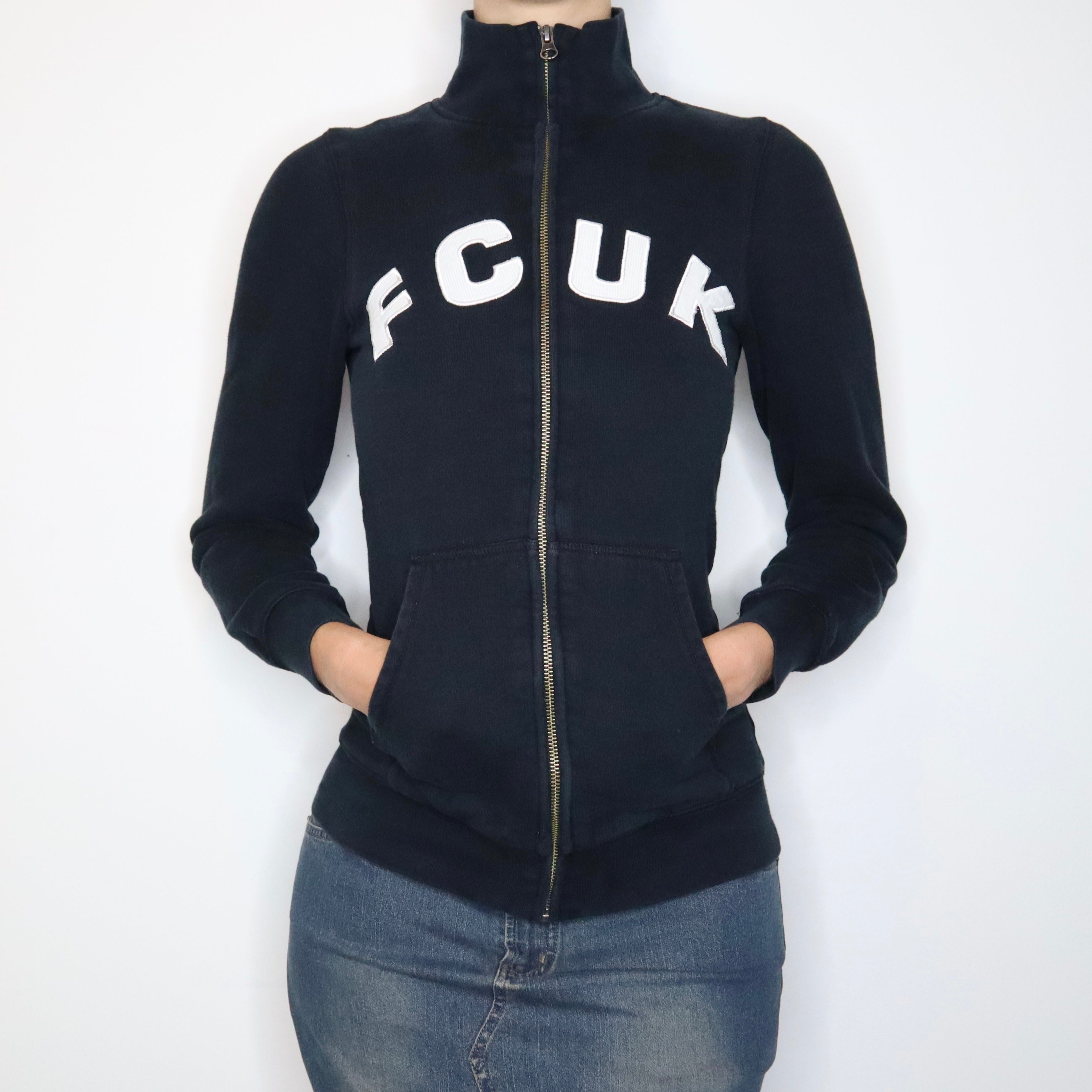 French Connection Logo Zip Up (XS-S) 