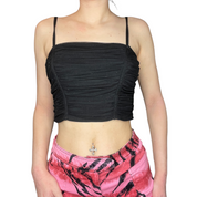 ruched sparkle top